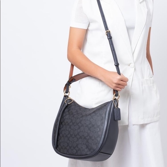 Coach Sutton Hobo With Crossbody Strap - Picture 6 of 14